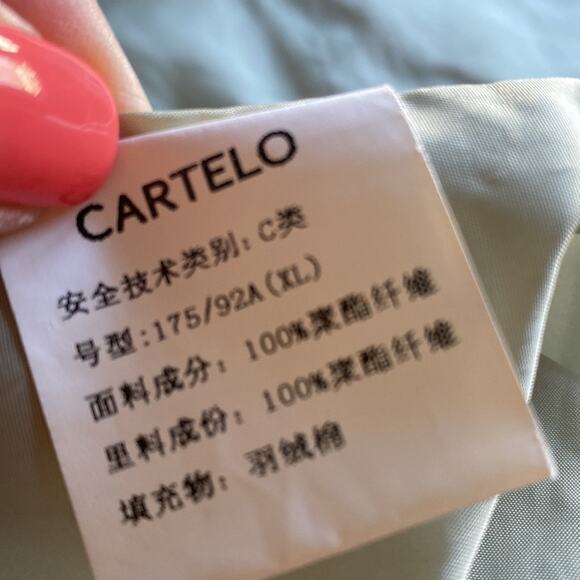 Cartelo Long puffer coat with hood - Picture 6 of 7